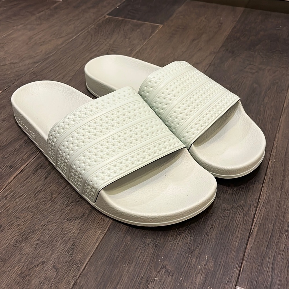 Adidas Adilette Slides Sandals Flip Flop Made Italy BA7540 Shoes green Mens Size